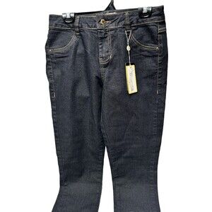 Women's Denim Jeans Y2K Straight Leg Morena Rosa Dark Wash,USA 32 EUR 42, New